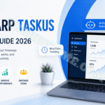 Timewarp TaskUs complete guide 2026 dashboard showing workflow automation, real-time tracking, and productivity analytics