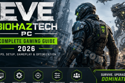 Game EveBioHazTech PC futuristic gameplay scene on gaming computer