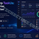 Time Warp TaskUs dashboard showing AI productivity and workforce management tools