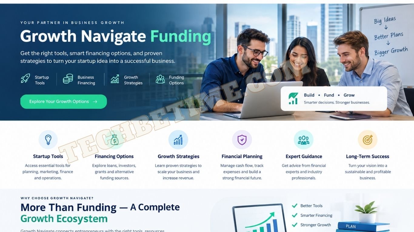 Growth Navigate Funding guide to startup tools and business financing