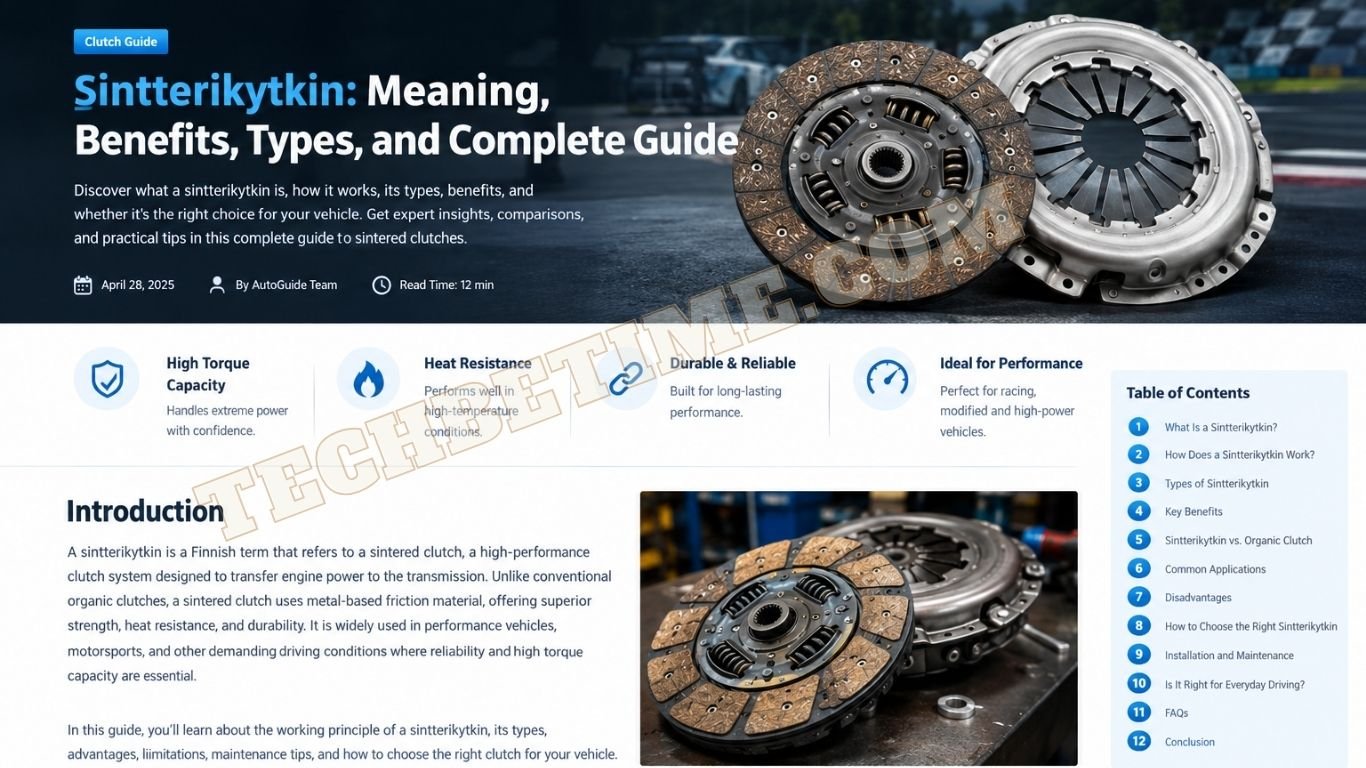 Sintterikytkin sintered clutch disc and pressure plate guide
